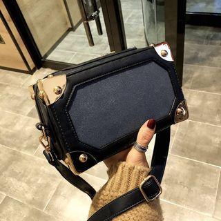 Metal Tip Boxy Crossbody Bag