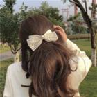 Bow Hair Clip 1pc - White - One Size