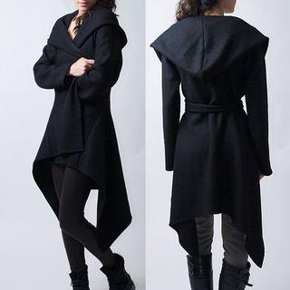Hooded Asymmetric Coat