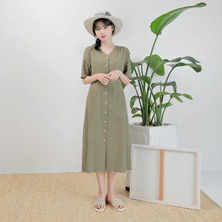 [lovb] Button-through Long Dress
