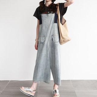 Dual-pocket Wide-leg Jumper Jeans