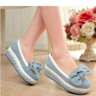 Platform Denim Loafers