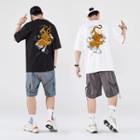 Tiger Embroidered Elbow-sleeve T-shirt