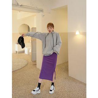 Plus Size Kangaroo-pocket Hoodie