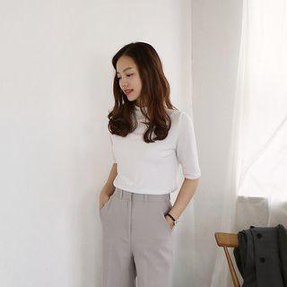Crew-neck Short-sleeve Top