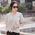 V-neck Cotton T-shirt