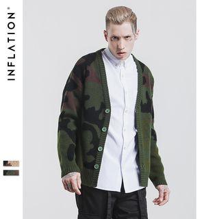 Camo Knit Cardigan