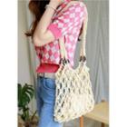 Hoop-detail Net Shopper Bag
