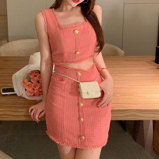 Sleeveless Top / Mini Skirt / Set