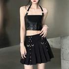 Halter Corset Top / Mini A-line Skirt / Set