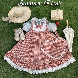 Spaghetti Strap Plaid Lolita Dress