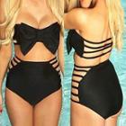 Strappy Back Bow-accent Bikini