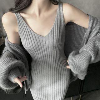 Long Tank Top Knit Dress
