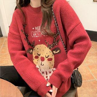 Cartoon Reindeer Sweater