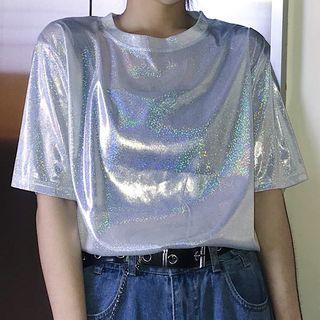 Short-sleeve Holographic T-shirt