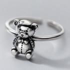 Bear Sterling Silver Open Ring S925 Silver - Silver - One Size