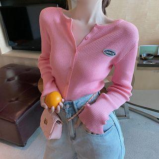Applique Cardigan Pink - One Size