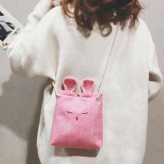 Rabbit Ear Linen Crossbody Bag