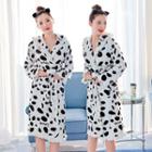 Family Matching Dotted Fleece Night Robe