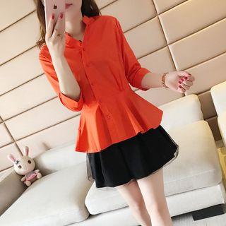 3/4-sleeve Ruffle Shirt