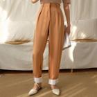 Roll Up Hem Straight Cut Pants