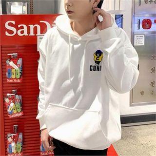 Bear-printed Loose-fit Hoodie