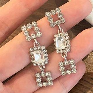 Cz Stud Earring Silver - One Size