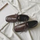 Square Toe Lace Up Shoes