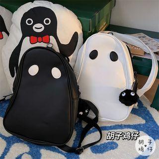 Ghost Themed Faux Leather Sling Bag