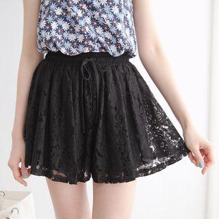 Drawstring Lace Culottes