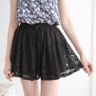Drawstring Lace Culottes