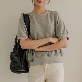 Plain Raglan Pique Sweatshirt