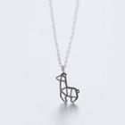 Deer Pendant Sterling Silver Necklace S925 Silver Necklace - Silver - One Size