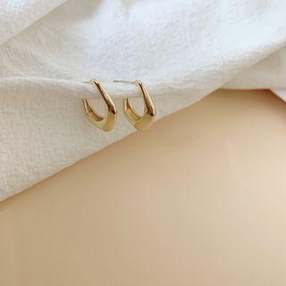 Polished Geometric Earring 1 Pair - My30968 - Gold - One Size