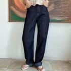 Stitched Wide-leg Jeans / Pants