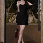 Spaghetti Strap A-line Dress / Shrug
