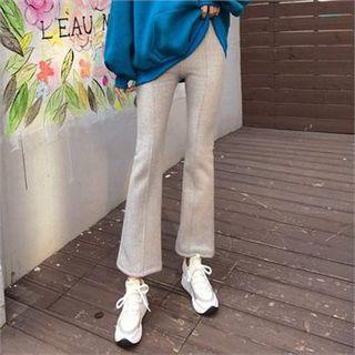 Seam-trim Boot-cut Sweatpants