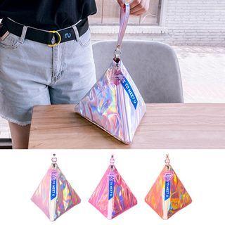 Iridescent Zip Wristlet