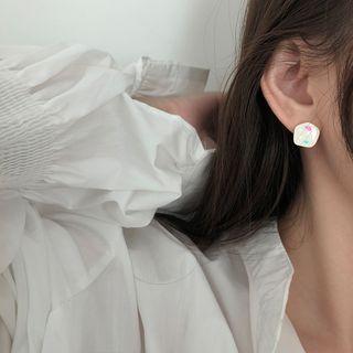 925 Sterling Silver Irregular Shell Earring
