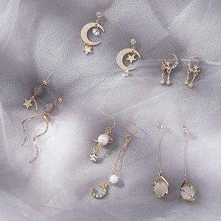Star And Moon Earrings (various Designs)