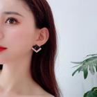 Rhinestone Faux Crystal Square Earring