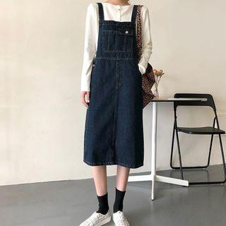 Shift Medium Long Denim Jumper Skirt