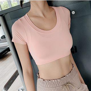 Short-sleeve Sports Crop T-shirt