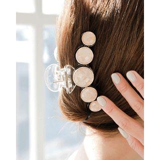 Glitter Button Trim Hair Claw