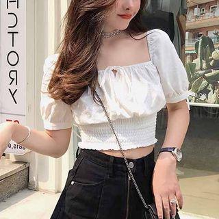 Square Neck Cropped Top