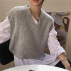 Sweater Vest / Long-sleeve Plain T-shirt