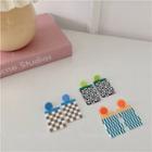 Print Rectangle Acrylic Dangle Earring