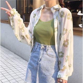 Floral Shirt / Camisole Top