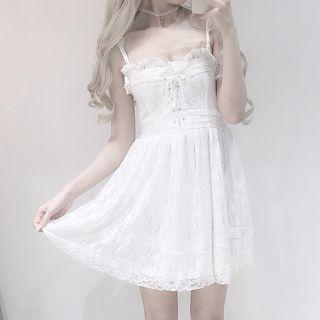 Sleeveless Lace Empire Top