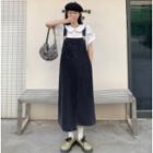 Irregular Denim Overall Dress